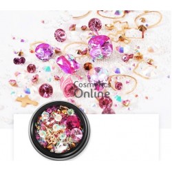 Decor pentru unghii 3D mixt CMX38 Magenta Red